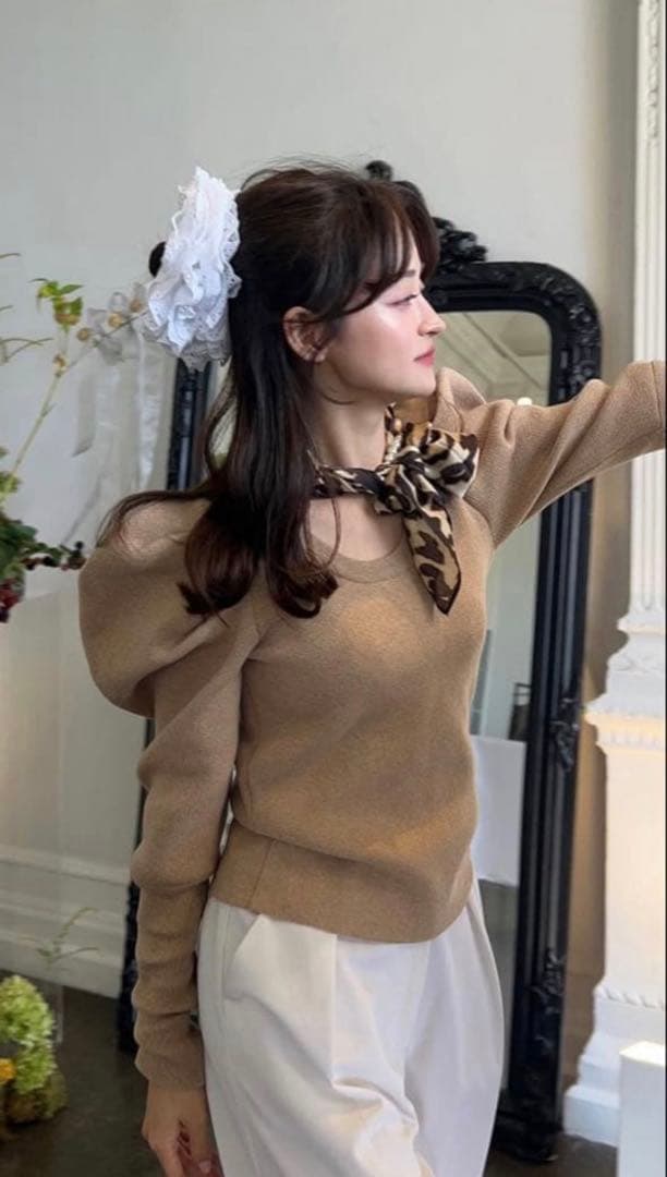 BIBIY. EFFIE PUFF KNIT新品当日発送