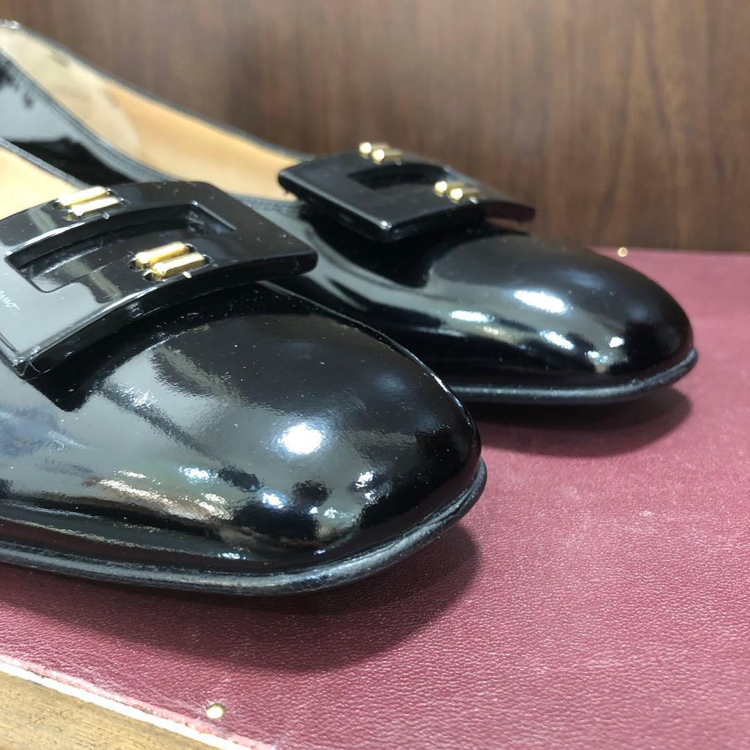 フェラガモ　パンプス　エナメル　ヒール　GALAXY 23.5cm
