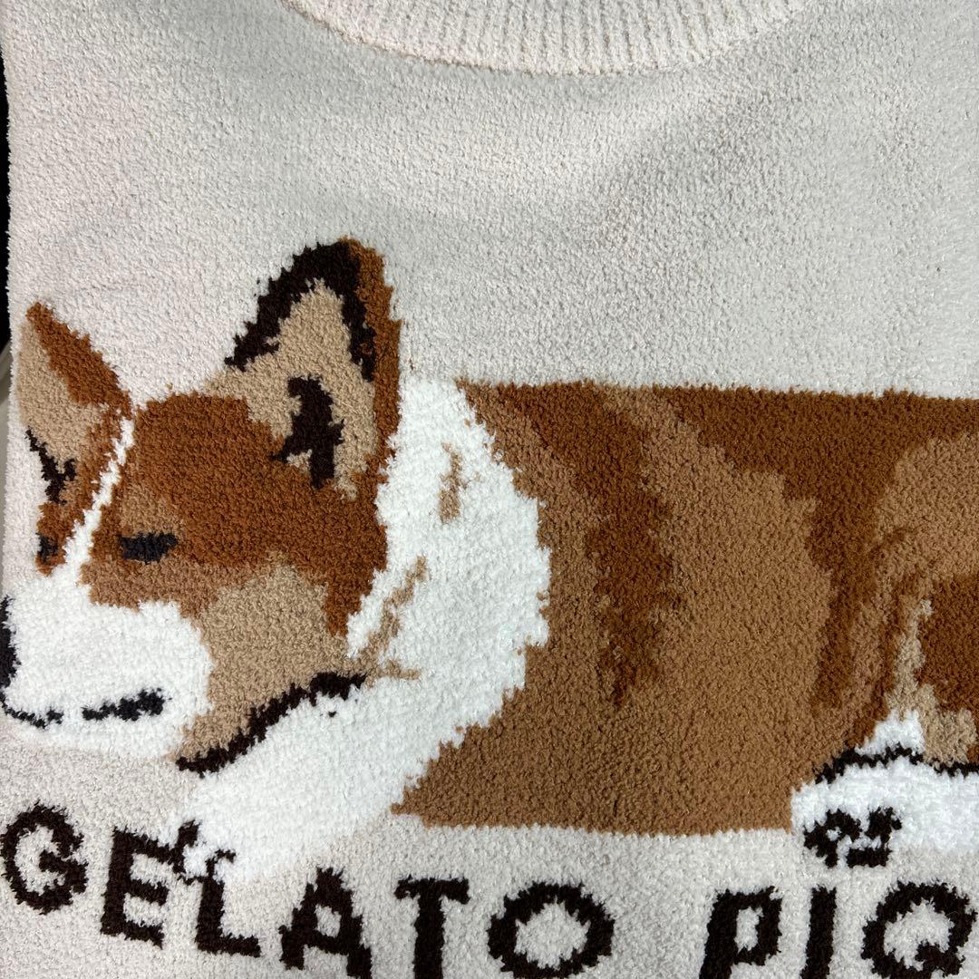 新品タグ付き ジェラートピケ コーギー エアモコプルオーバー ロング