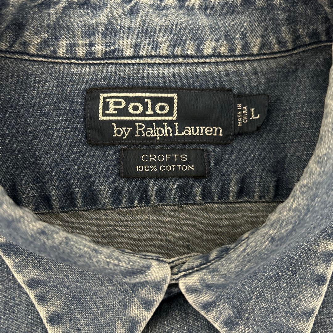90s Polo by Ralph Lauren CROFTS デニムシャツ L - メルカリ