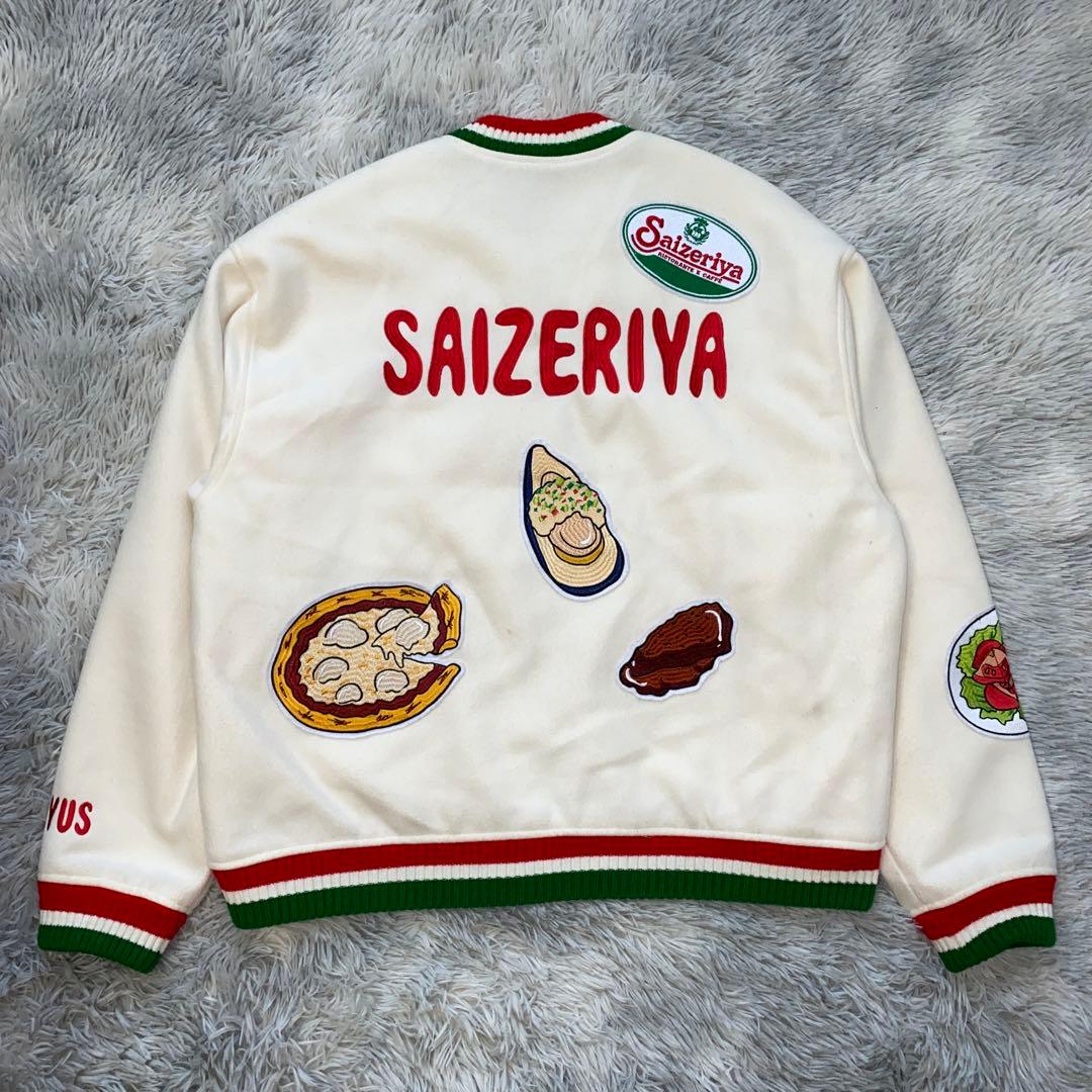 PUNYUS サイゼリヤワッペンブルゾン ホワイト 渡辺直美 3サイズ - メルカリ