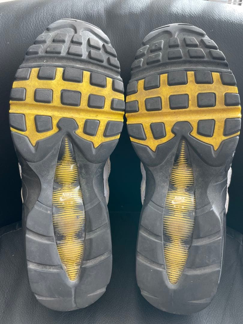 NIKE エアマックス95 ESSENTIAL 27.5cm ホワイト/イエロー