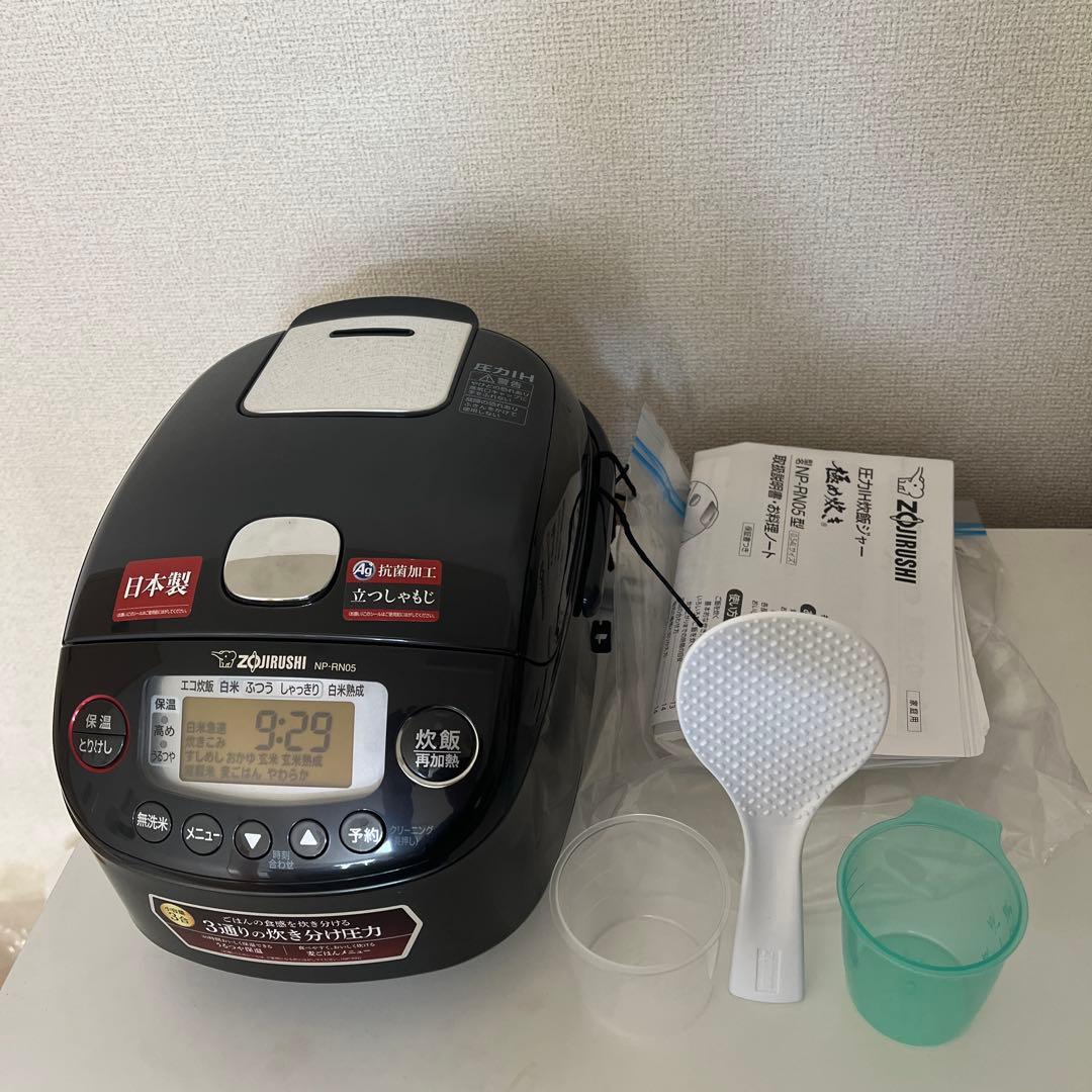 [YUJI]象印 炊飯器 3合 圧力IH NP-RN05 ブラック NP-RN05 ｜ 圧力IH ｜ 炊飯ジャー ｜ 商品情報 ｜ 象印マホービン