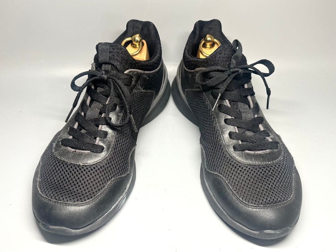 ドルガバ UK9 27.5cm程度 メンズ スニーカー レザー 黒 くつ 靴