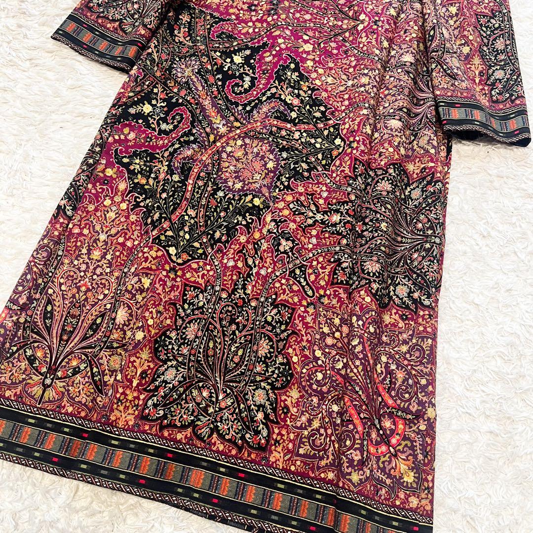 近年 エトロ ワンピース 華やかペイズリー ウール混 38 - メルカリ