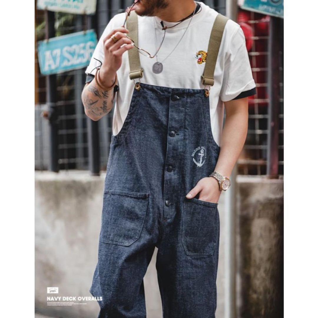 アメリカンレトロ アメリカンレトロ海軍デッキオーバーオール