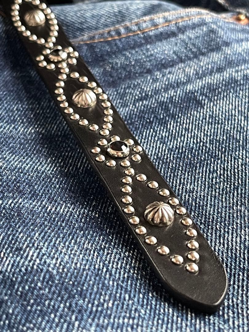 ナローロングベルト シルバー サドルレザー oval+ HTC CALEE