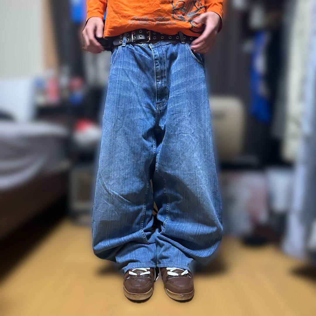 デニム 超極太 bboy sk8 00s jnco y2k southpole - メルカリ