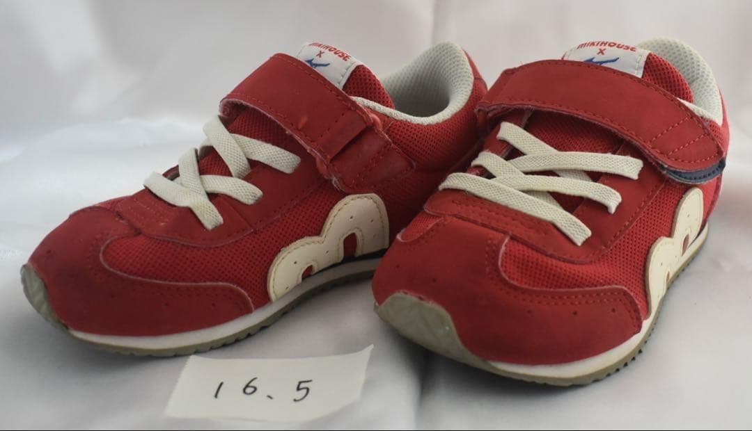 ミキハウス × MIZUNO コラボスニーカー 16.5cm レッド - メルカリ