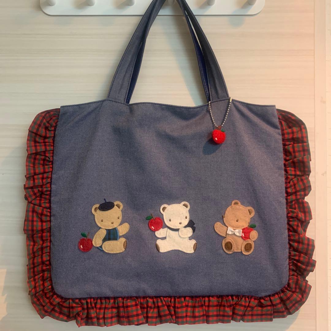 ファミリア 70周年 familiar ファミリア フリルバッグ NBデニムバッグ