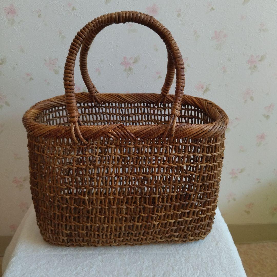 伝統工芸品　あけびのかごバッグ 若畑創作館「あけび蔓 みだれ編み籠バッグ」 - 岩手県西和賀町