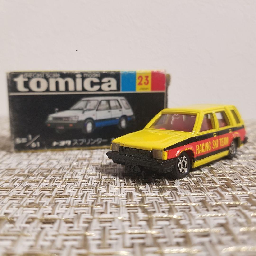 トミカ 黒箱 No.23 トヨタ スプリンター カリブ イエロー 日本製