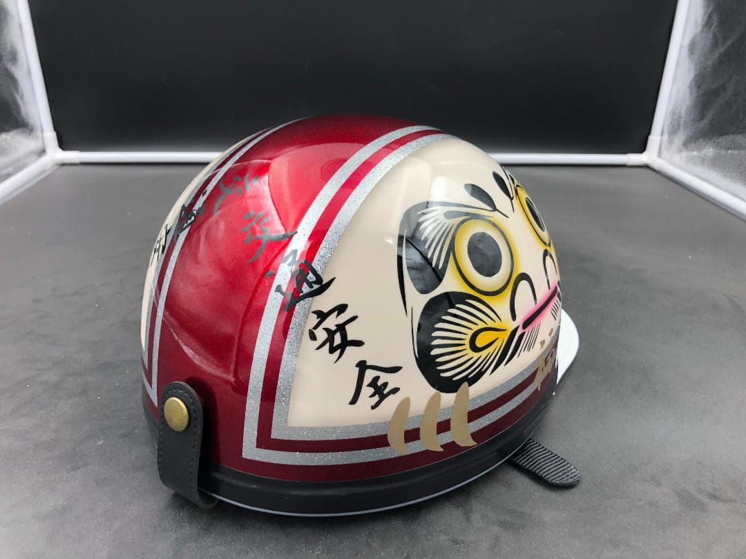 コルク半 カスタム だるま絵 キャンディレッド ラメ 高級クリヤ 送料