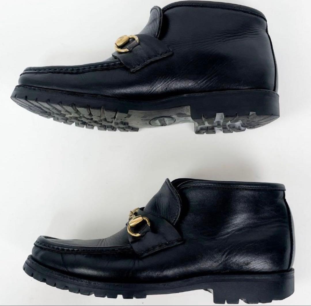 GUCCIホースビット レザー ショートブーツ サイズ36 1/2 23.5cm