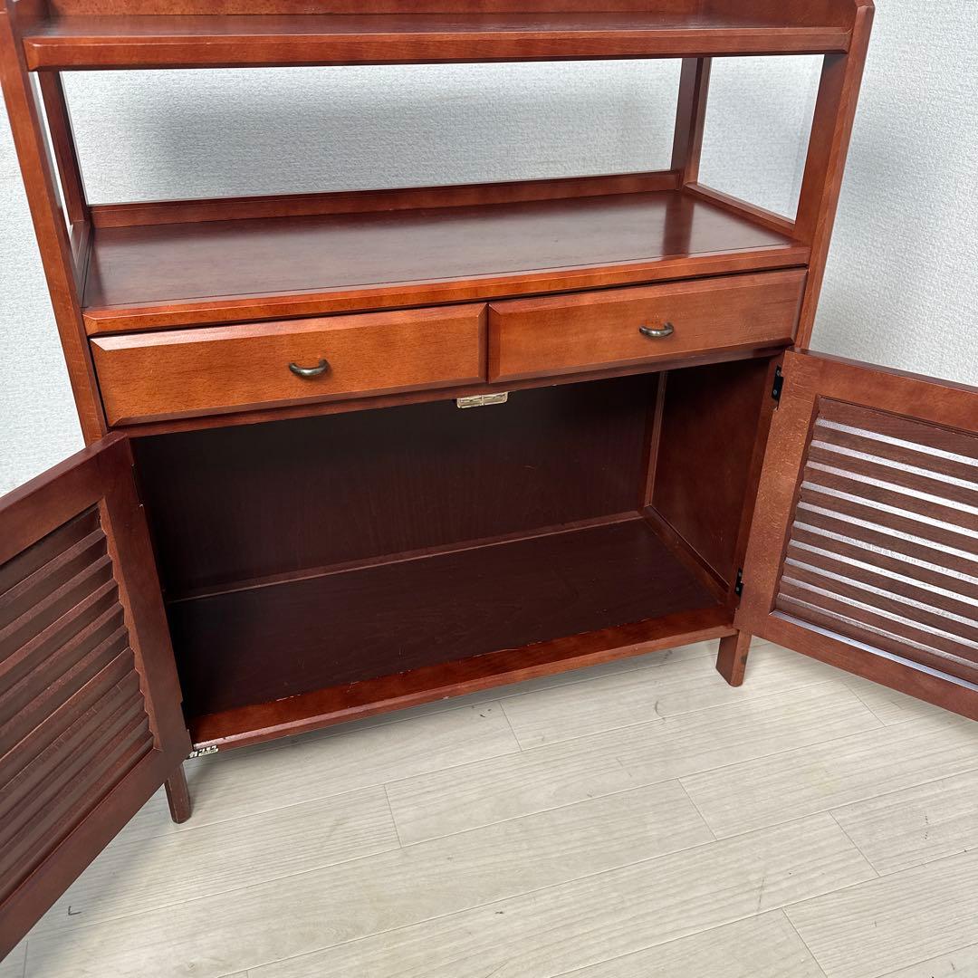 カリモク 天然木 電話台 花台 レンジ台 サイドチェスト キャビネットi4