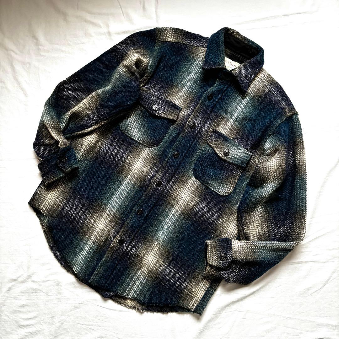 Melton 70s USA製 CPO ネルシャツ オンブレ シャドー チェック | Shop