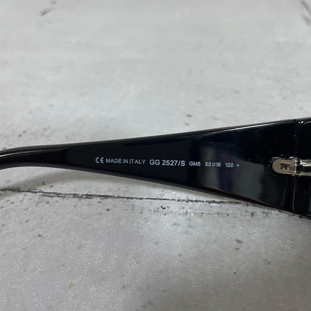 GUCCI グッチ サングラス GGロゴ インターロッキング ラインストーン 黒