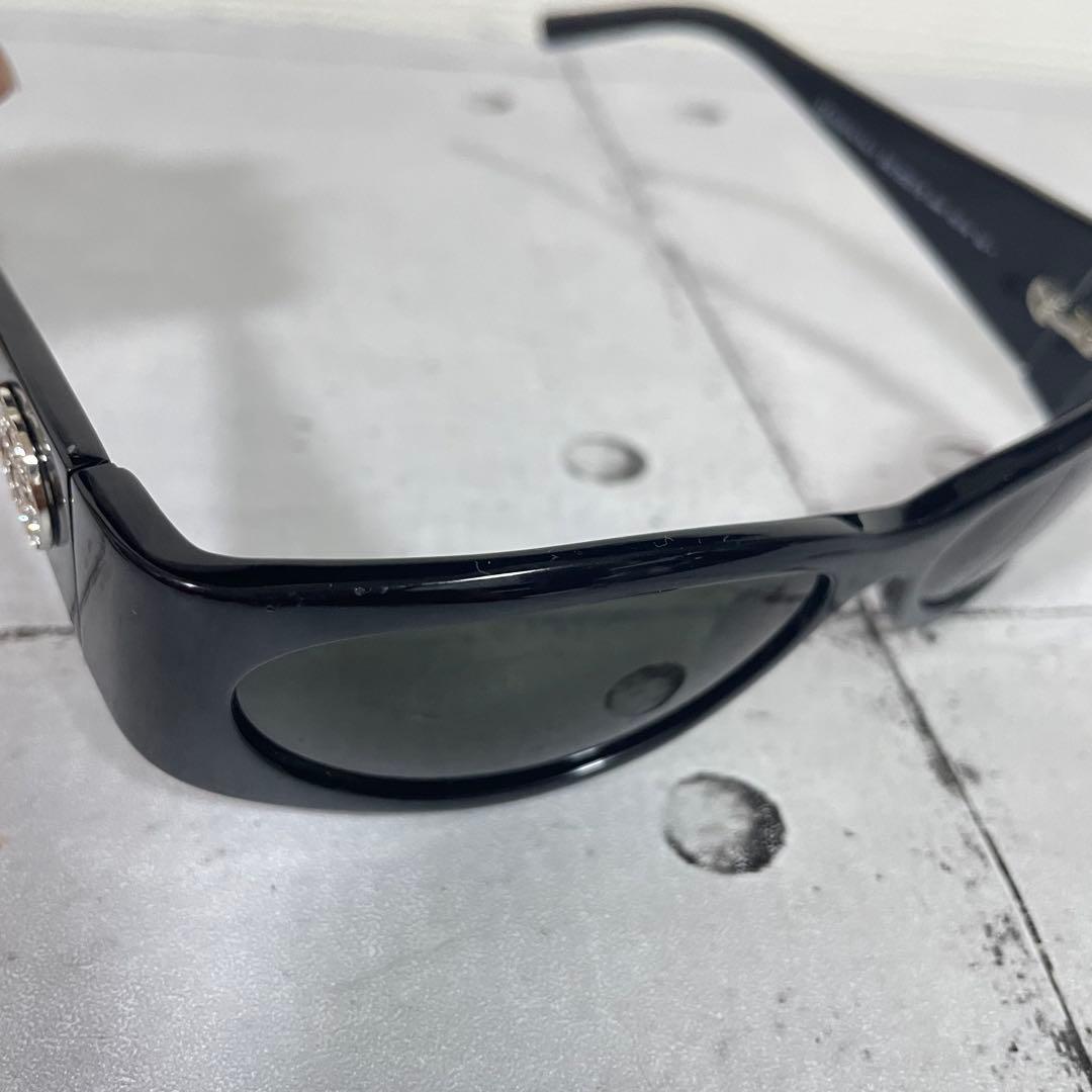 GUCCI グッチ サングラス GGロゴ インターロッキング ラインストーン 黒