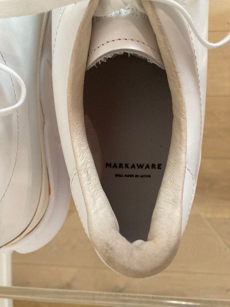 MARKAWARE レザースニーカー　ホワイトスニーカー 27.0cm