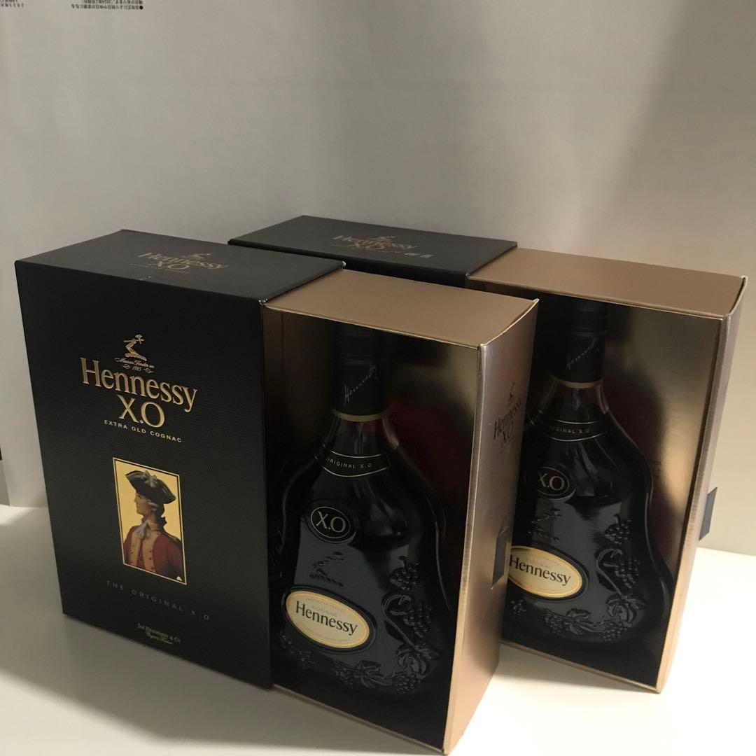 未開栓 モエヘネシーディアジオ社取扱 Hennessy xo 2本セット 古酒