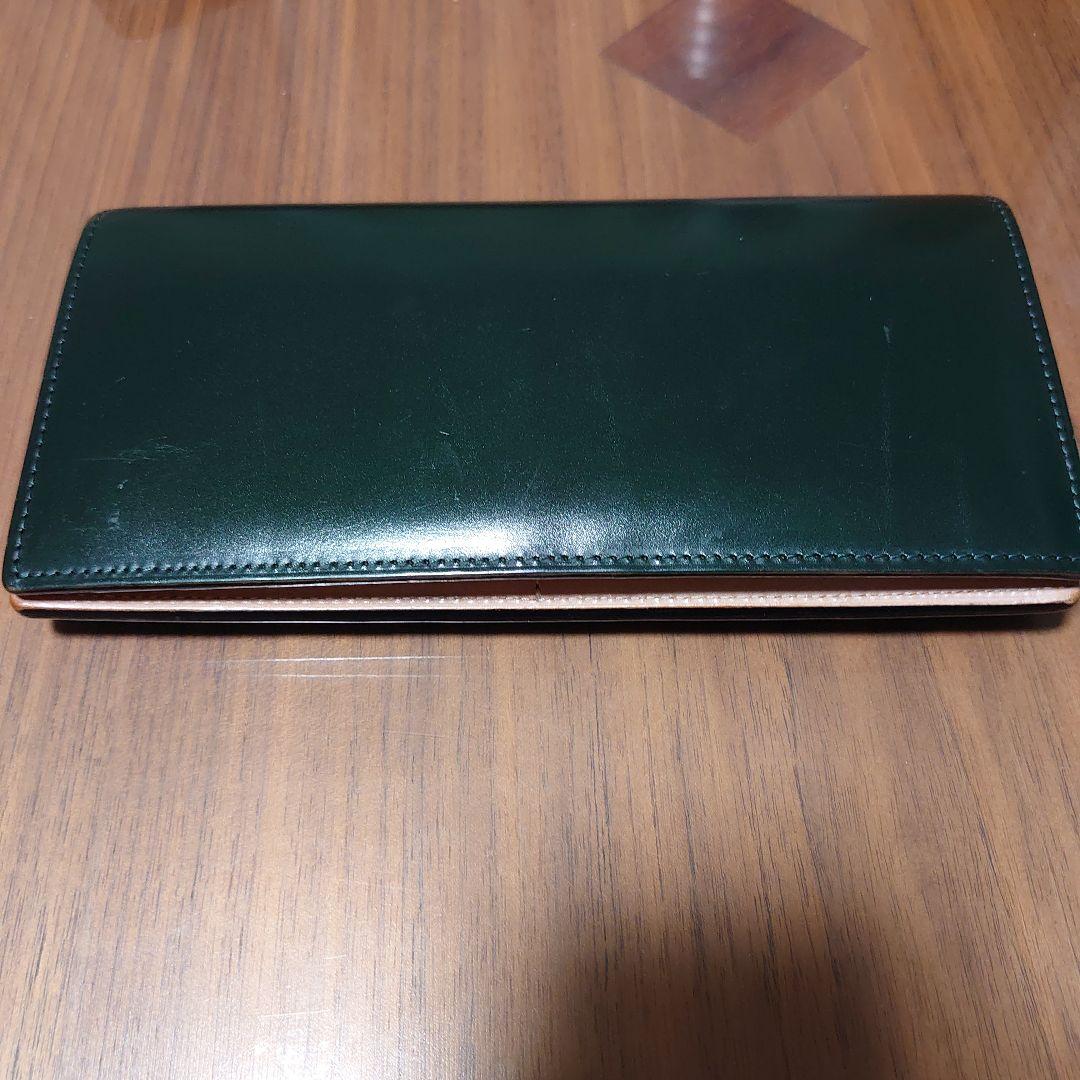 ココマイスター ブライドル・アルフレートウォレット（モスグリーン