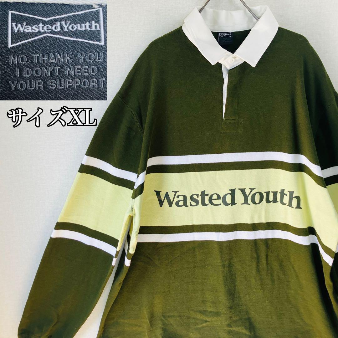 【激レア】ウェイステッド ユース ラガーシャツ サイズXL　 グリーン 激レアウェイステッド ユース ラガーシャツ サイズXL グリーン 激 【激