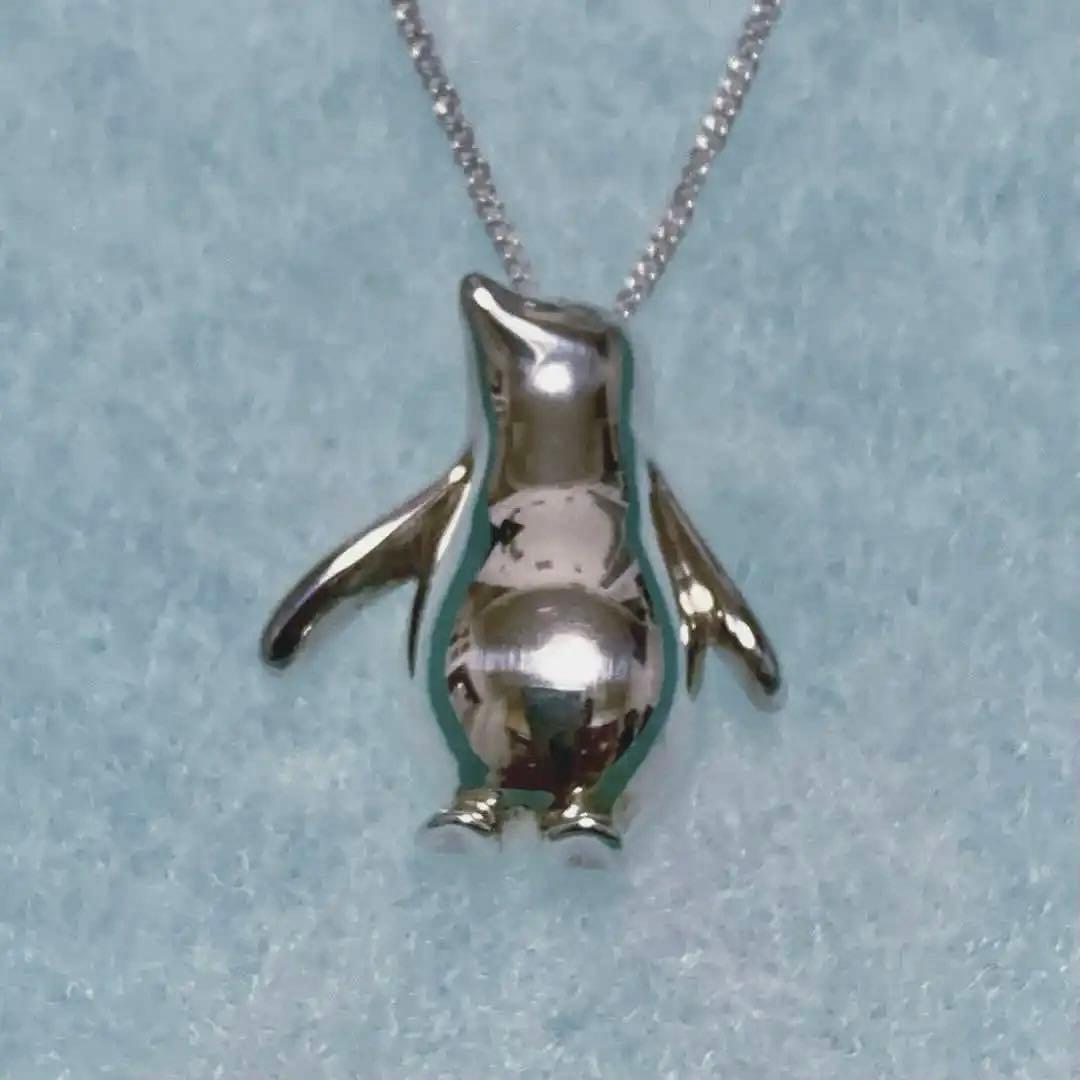 美品】Tiffany ティファニー 超希少 ペンギンネックレス シルバー925