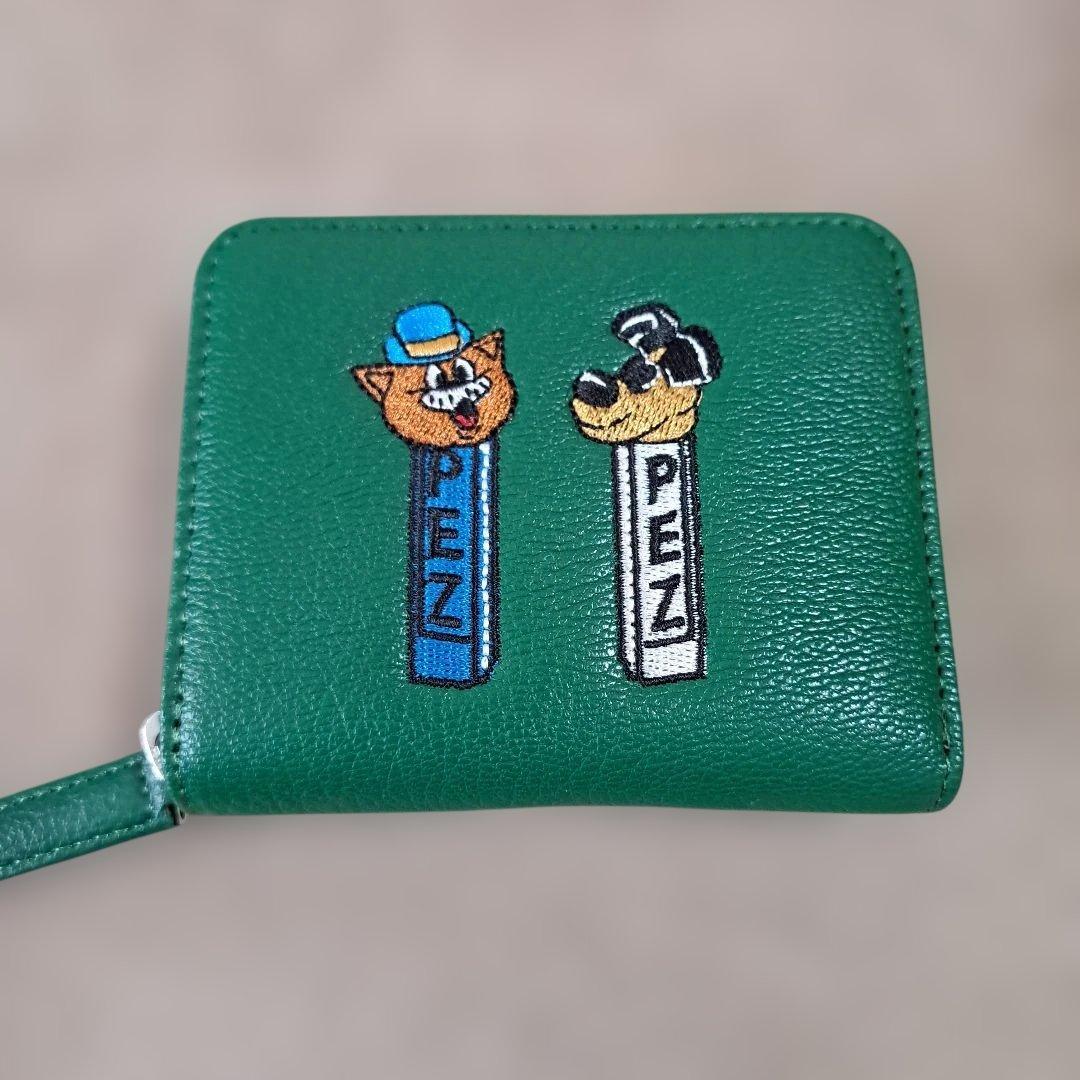 PEZ perche ear コラボジャバラ二つ折り財布 財布 グリーン 緑 - メルカリ