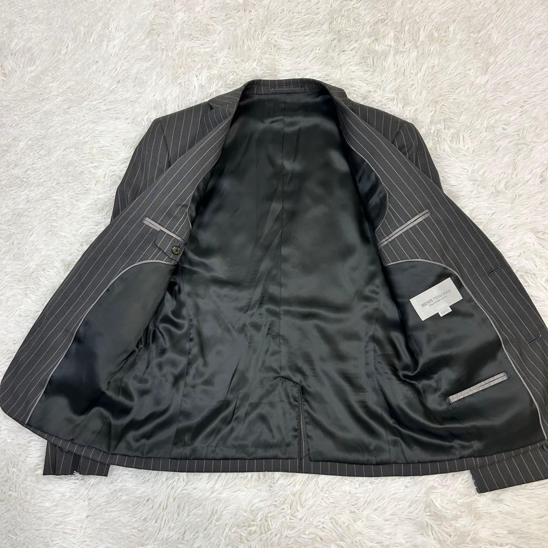 極美品！】MEN'S TENORAS ティノラス 3ピース グレーストライプ - メルカリ