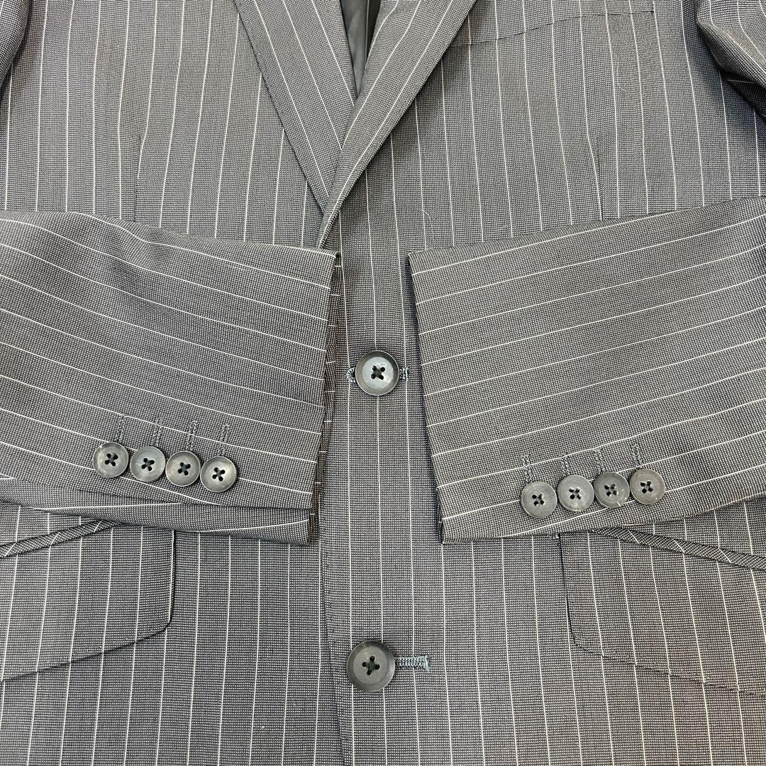 極美品！】MEN'S TENORAS ティノラス 3ピース グレーストライプ - メルカリ