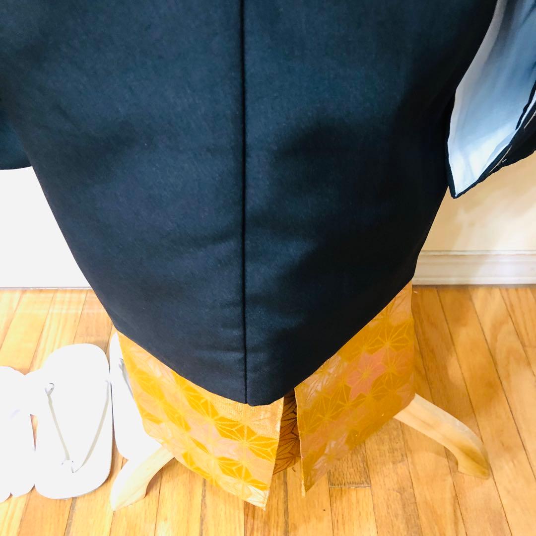 美品‼️七五三 五歳‼️黒地 紋付格上‼️金蘭袴‼️完全