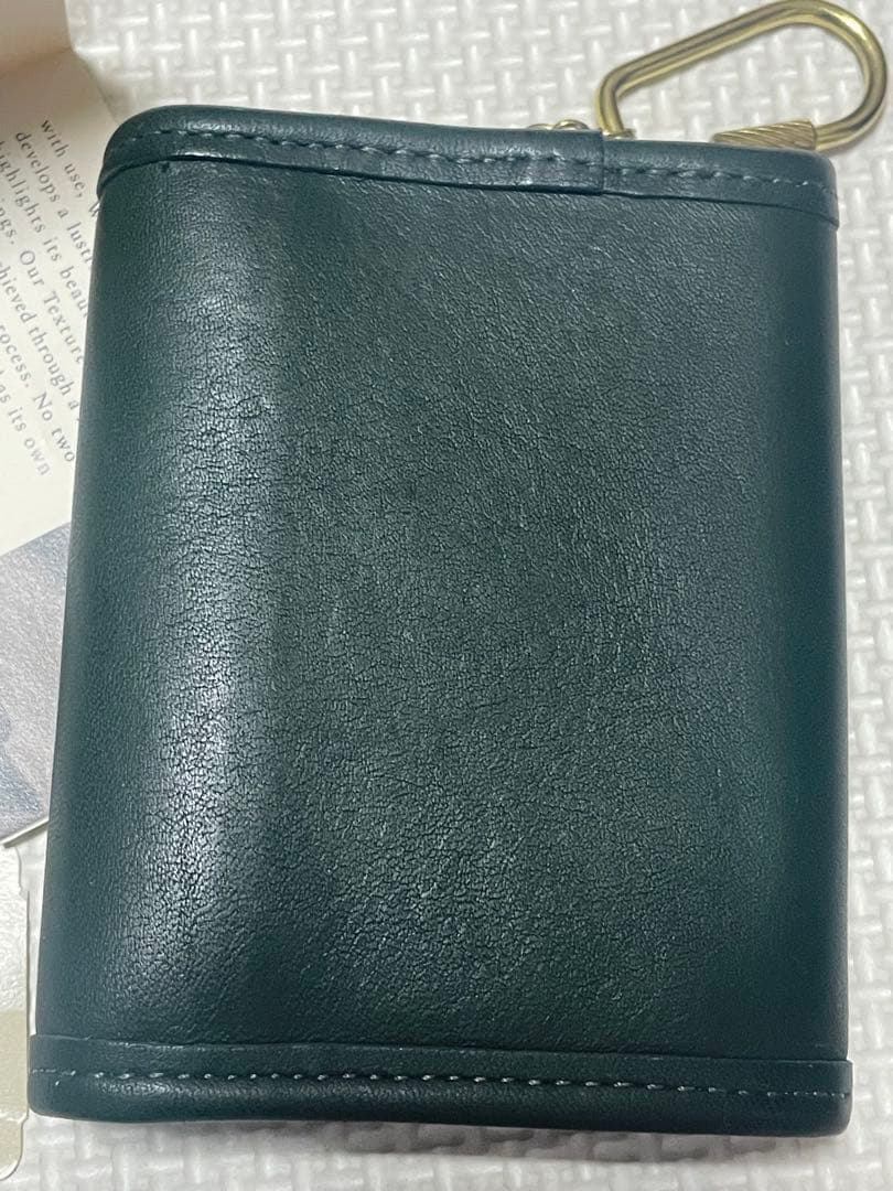 OLD COACH ダークグリーン レザーウォレット 7219
