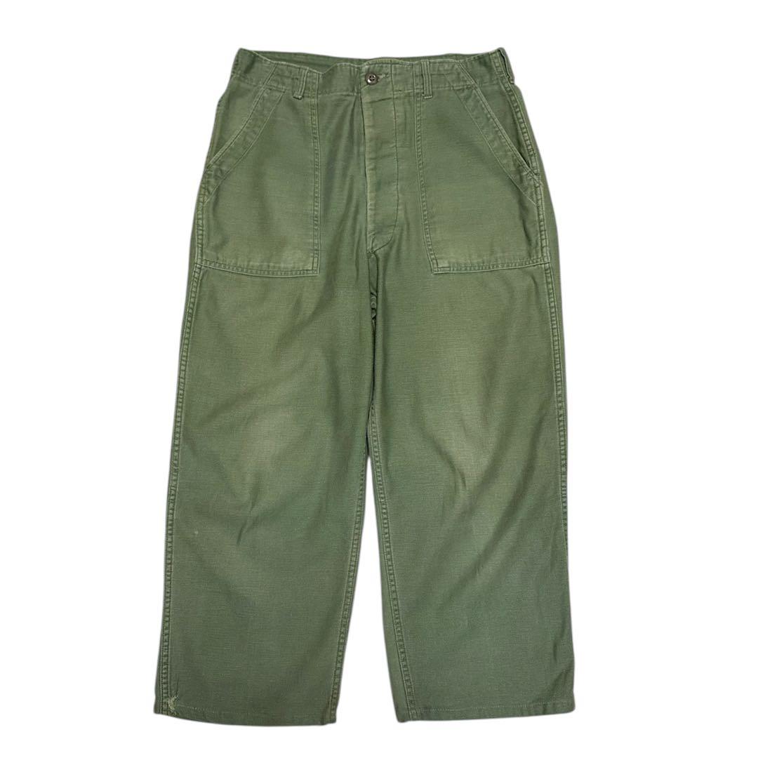 【雰囲気抜群】60's 70's vintage ベイカーパンツ　米軍 60s 米軍 実物 ヴィンテージ ベイカーパンツ OG107 W30 L33 W72cm