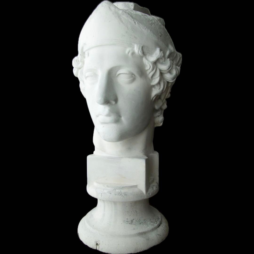 石膏像 青年マルス 首像 ダメージあり - メルカリ