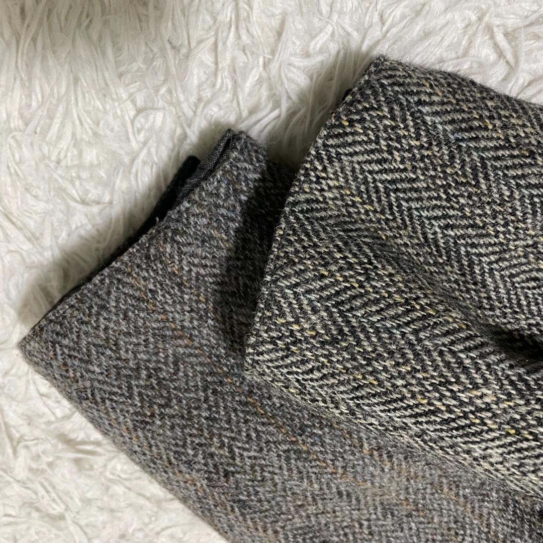 XL相当 ハリスツイード クレイジーパターン ハンティングジャケット