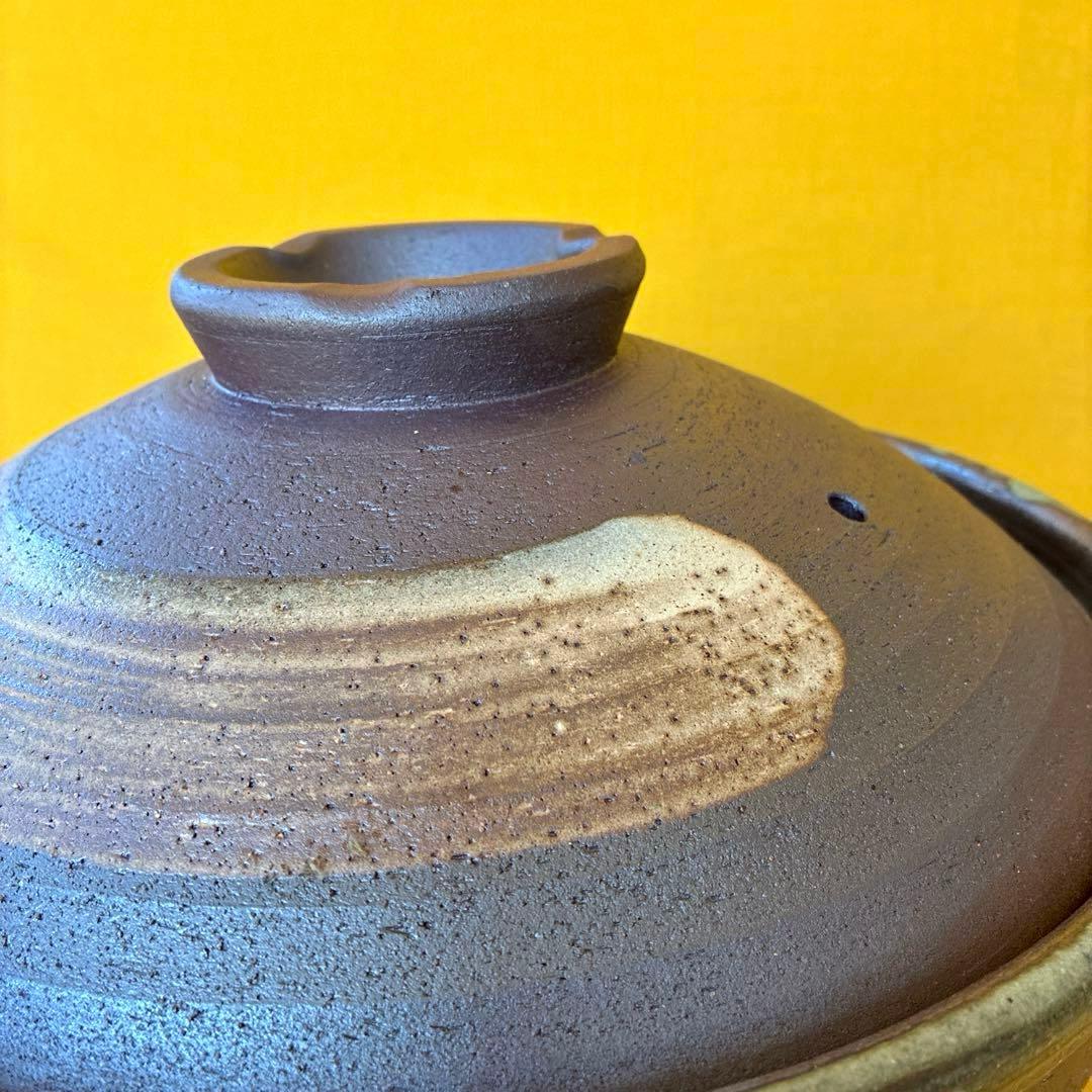 土鍋伊賀焼10.5号深鍋金彩刷毛目の通販｜glewmarket.com