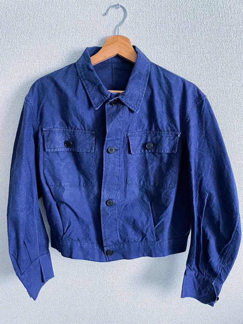 40's~50's メティス サイクリストジャケット フレンチ ワーク リネン