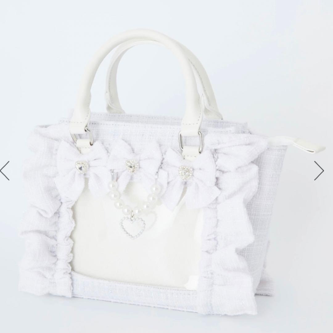 Ank Rouge 確定ファンサのおまじないツイードバッグ 小 痛バッグ 再販】確定ファンサのおまじないツイードBag 小 - Ank Rouge(アン