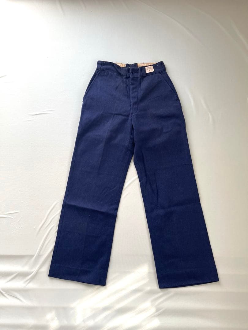 50s ウィップコード トラウザーズ ネイビー デッドストック - メルカリ