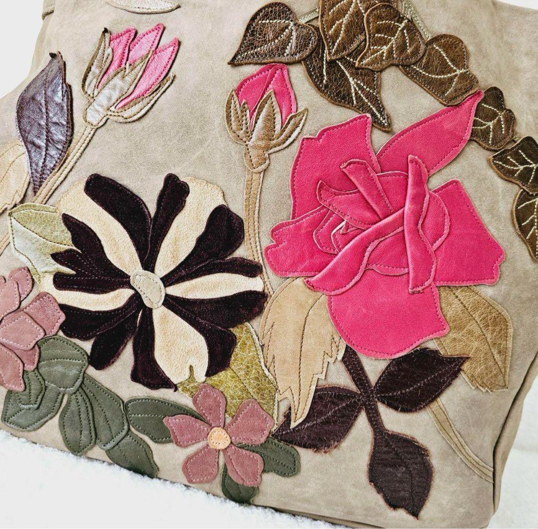 Susannah Hunter スザンナハンター ハンドバッグ 花柄 レザー