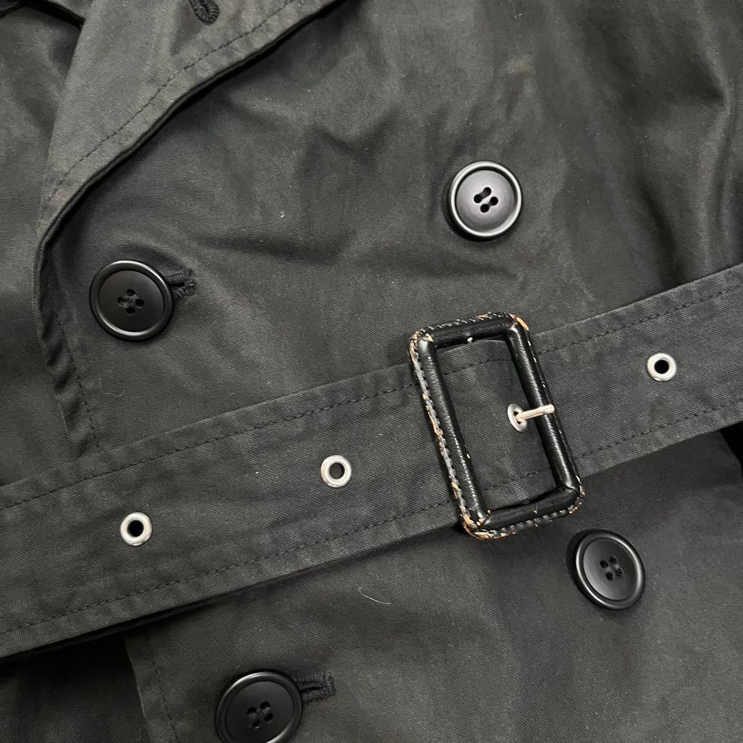 激レア ジョンローレンスサリバン ダブルトレンチコート オイルド