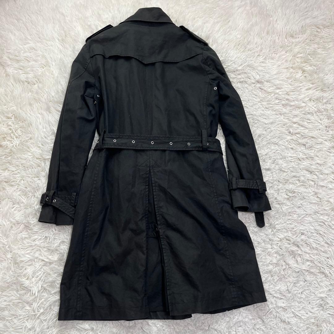 激レア ジョンローレンスサリバン ダブルトレンチコート オイルド