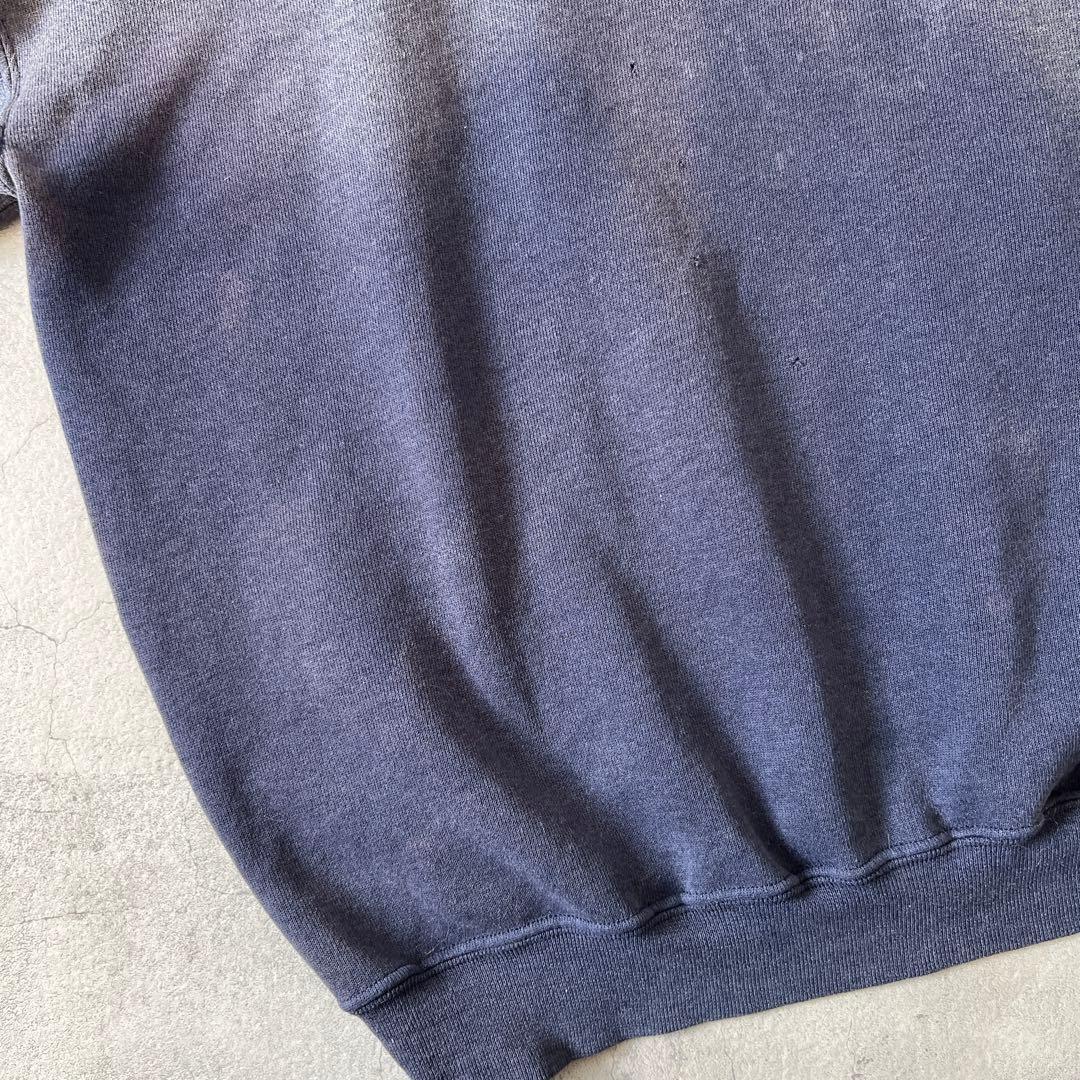 一点物 Boro 鬼フェード ボロ スウェット 褪色 茄子紺 グランジ メンズ