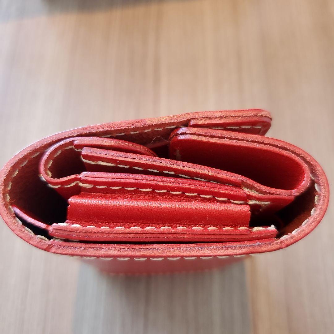 【専用】HUKURO 財布 三つ折り財布 手のひら財布 -minit- RED