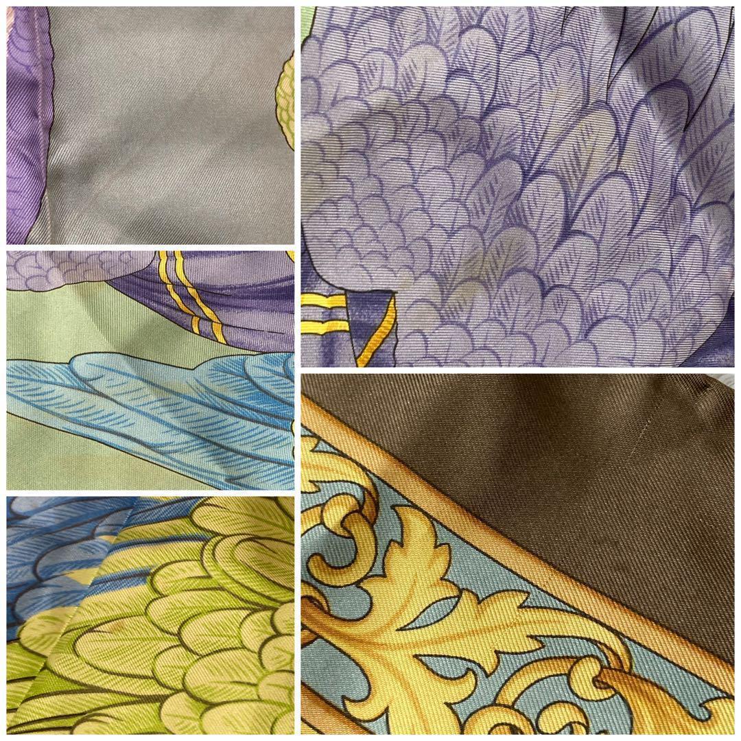 Salvatore Ferragamo フェラガモ 大判 スカーフ 鳥 オウム - メルカリ