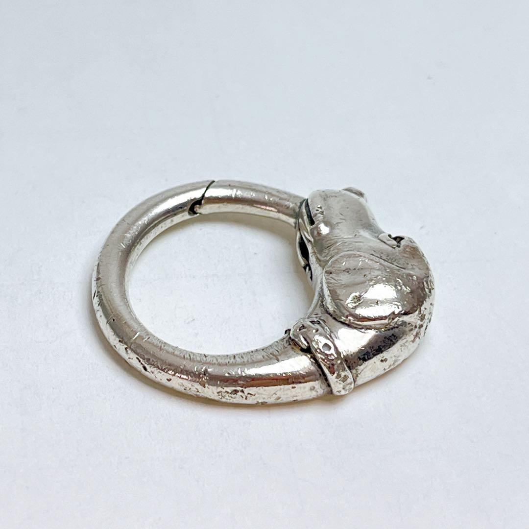 ティファニー ヴィンテージ ドッグ ヘッド キーリング 925