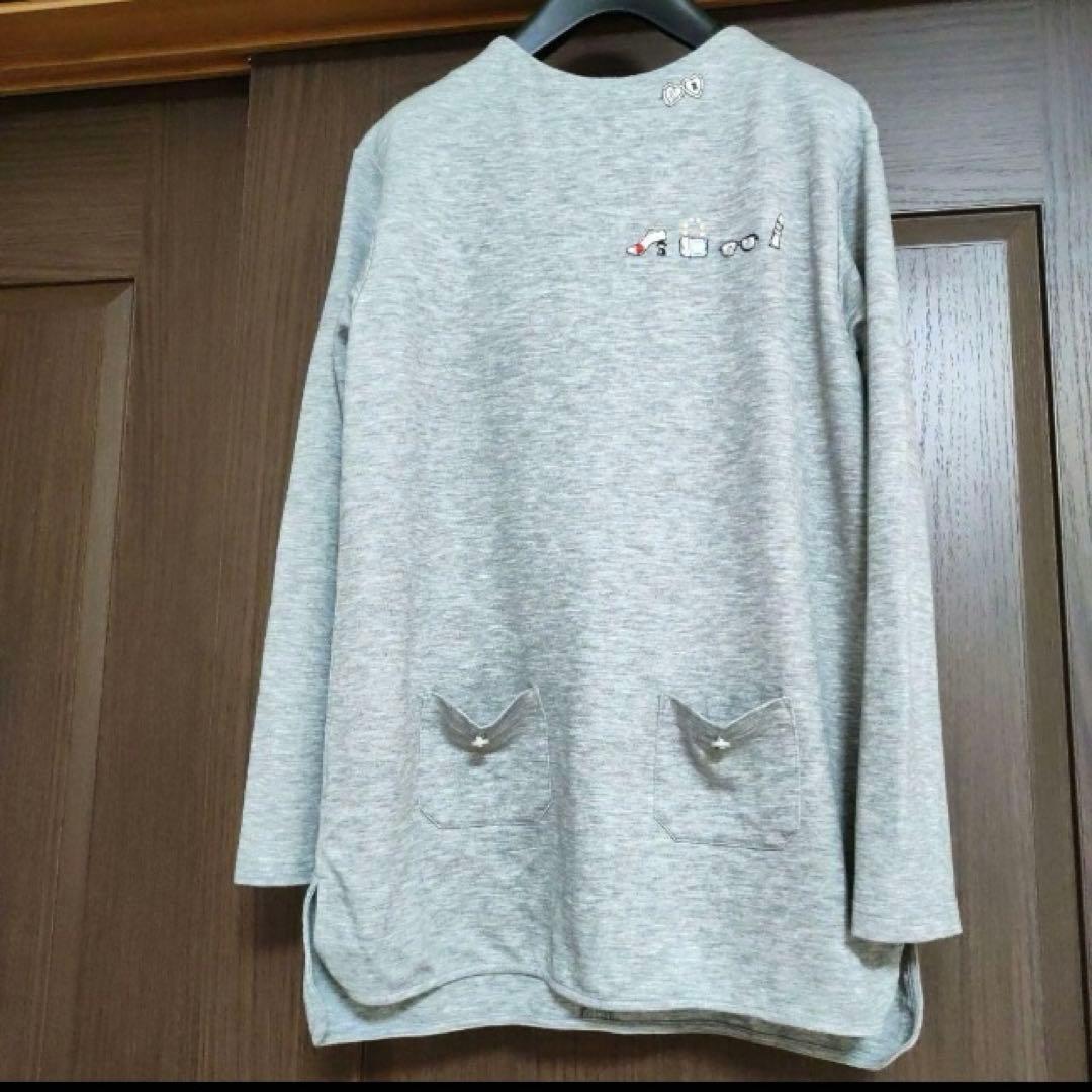 ピッコーネ チュニック 刺繍 キラキラスパンコール Tシャツ