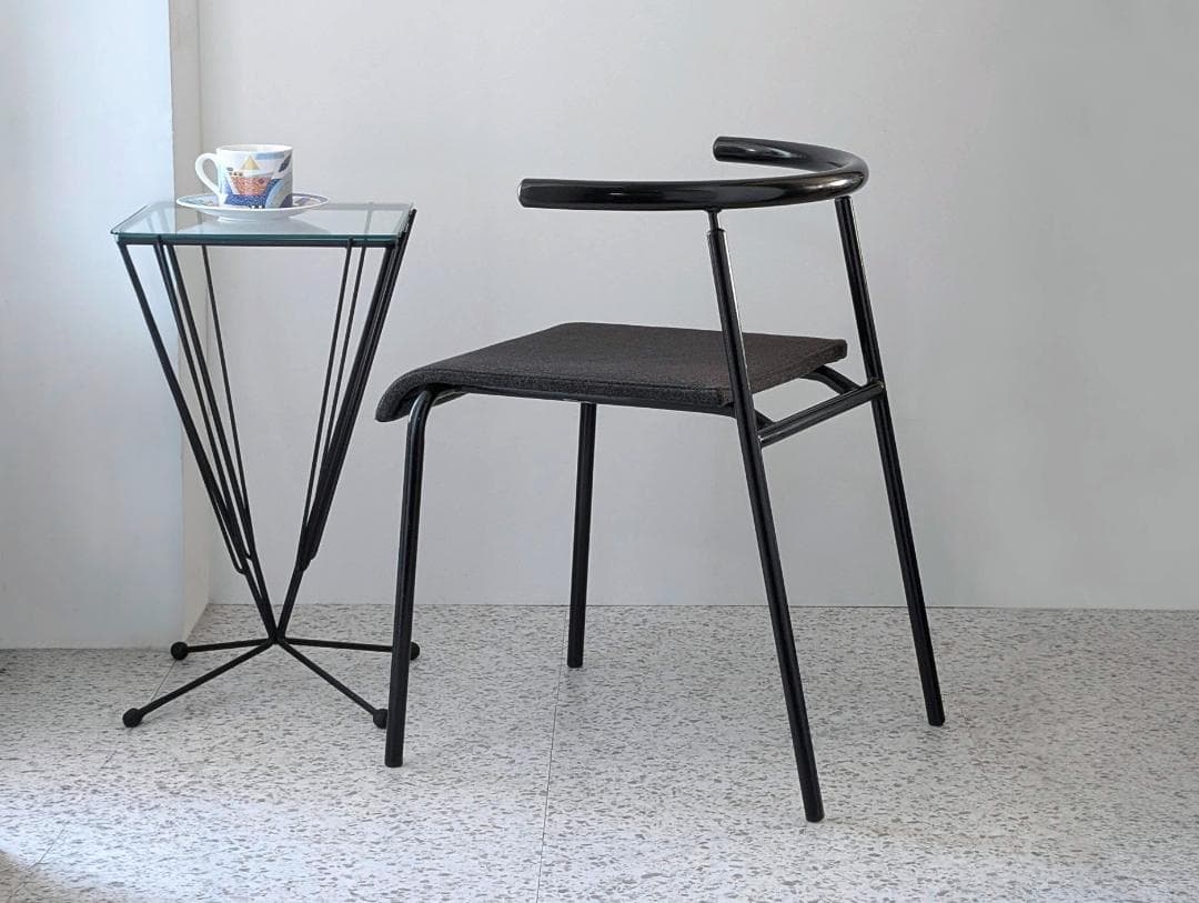 70s ビンテージ KOKUYO スチール×ファブリック チェア ポストモダン 70s ビンテージ KOKUYO スチール×ファブリック チェア ポストモダン