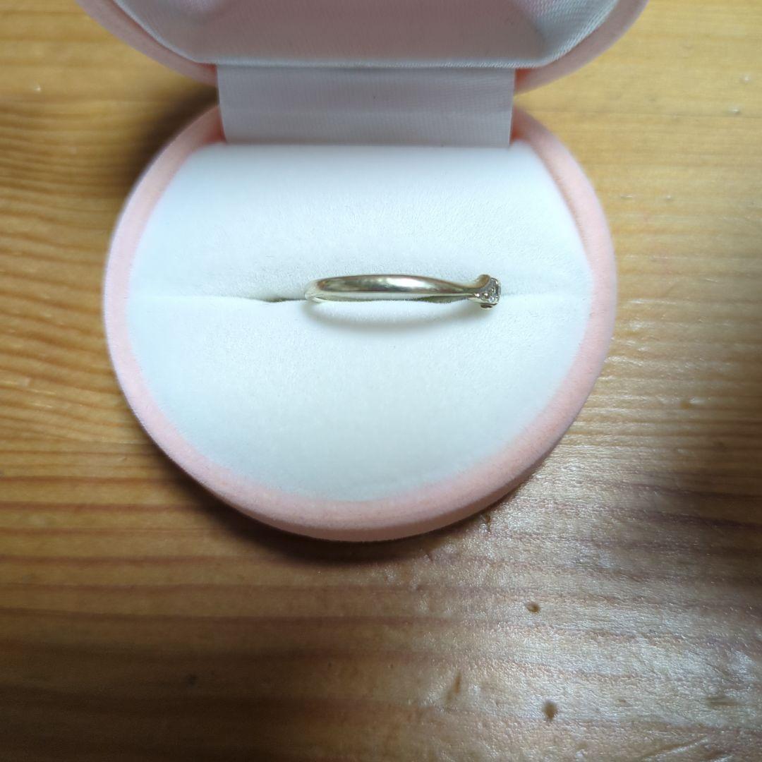 【値下げ】4℃　K10 リング　指輪 　ダイヤモンド　13号　　1.51ｇ