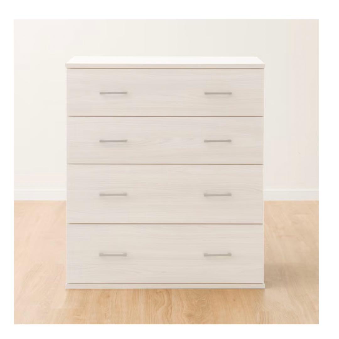 【はんこや】ホワイト4段チェスト 楽天市場】TW-チェスト 744 ホワイト 74cm幅 4段引出 平和工業 日本製